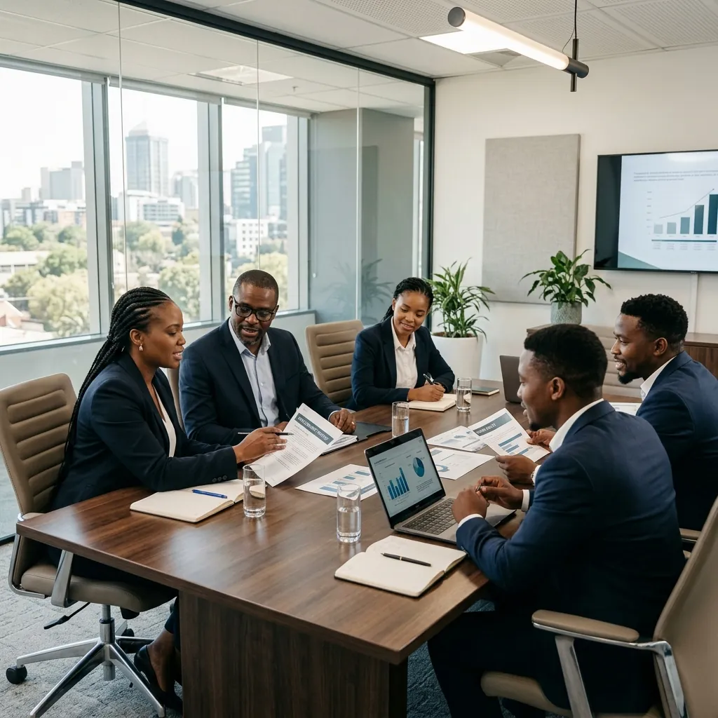BONTSHABELE team in a professional meeting
